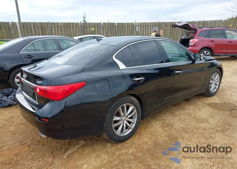 2015 Infiniti Q50 Premium from USA, damaged, VIN JN1BV7AR0FM421110